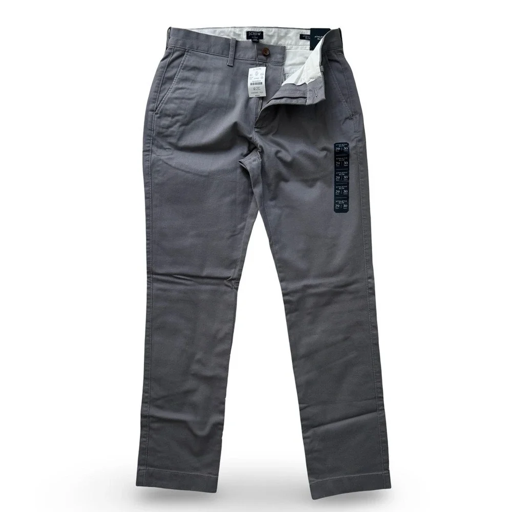 J. Crew Men's Charcoal Grey Chinos Pants NWT‎